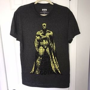Men’s BATMAN Sz. M Word Cloud T-Shirt